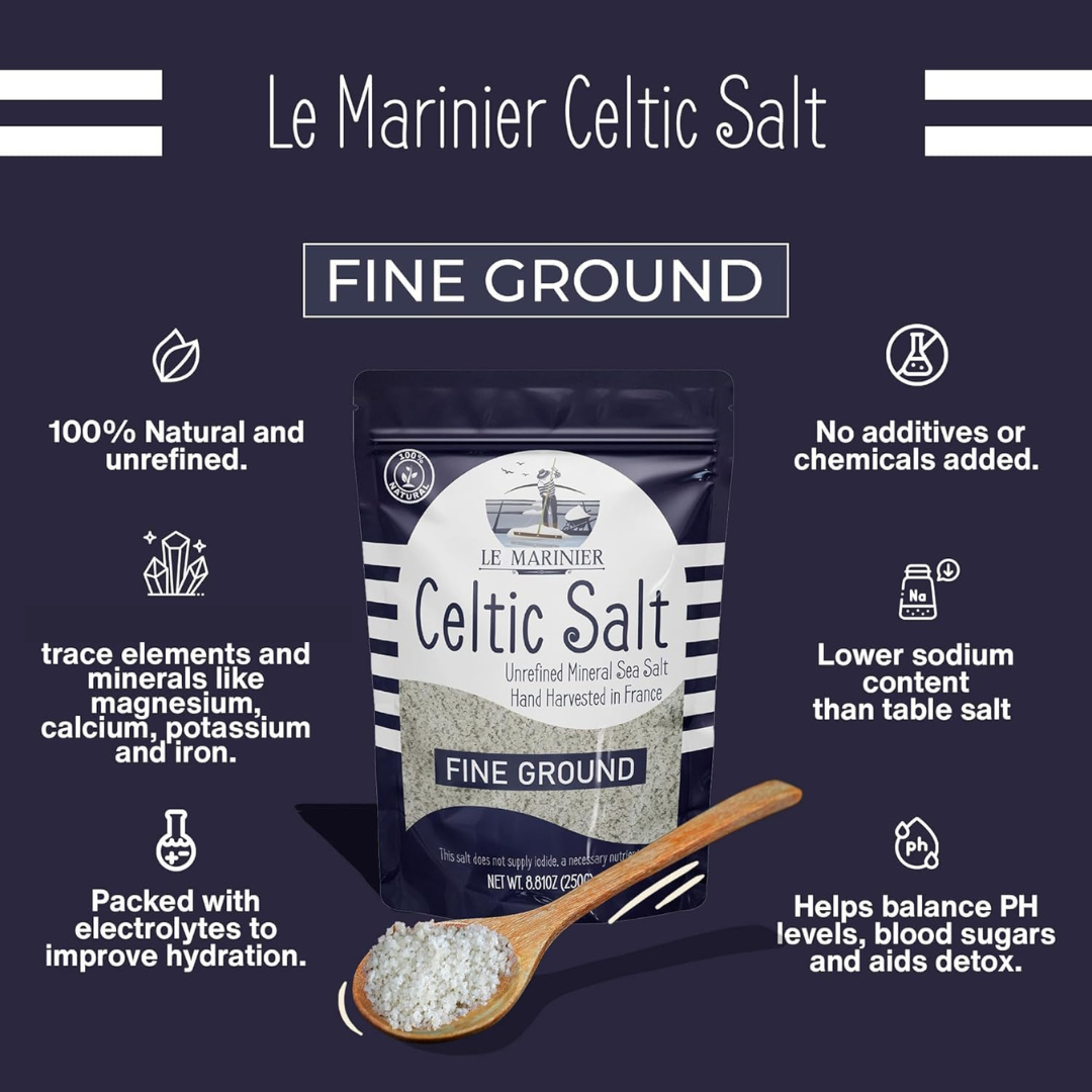 Le Marinier Celtic Salt Fine Ground - 1.1lb / 500g